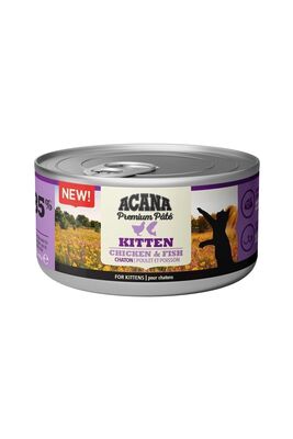 Acana - Acana Premium Pate (ezme) Tavuklu Ve Balıklı Yavru Kedi Konservesi 85 Gr