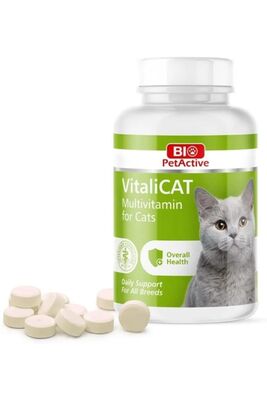 Bio PetActive - Bio PetActive Vitalicat Kediler için Multivitamin 60 Tablet