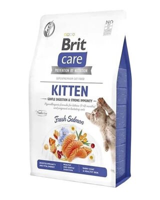 Brit Care - BritCare Tahılsız Somonlu Bağışıklık Destekleyici Yavru Kedi Maması 2 Kg