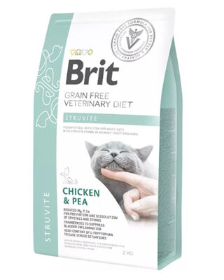 Brit Care - BritCare Veterinary Diets Struvite Tahılsız Tavuk Bezelye Kedi Maması 2 Kg