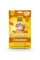 Delibon Creamy Kedi Ödül Maması Tavuklu 15gr 5li Paket - Thumbnail