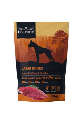 Dog Chefs - Dog Chefs Lamb Bones Kuzu Etli Köpek Ödülü 80 Gr