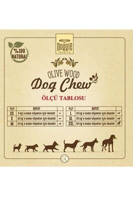 Doggie - Doggie Doğal Zeytin Ağacı Çiğneme Kemiği Oyuncağı Small