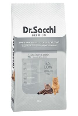 Dr. Sacchi - Dr Sacchi Premium Düşük Tahıllı Kısır Kedi Maması 10 Kg