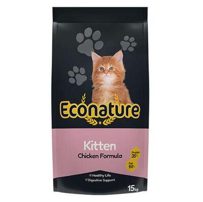 Econature - Eco Nature Plus Kitten Tavuk Etli Yavru Kedi Maması 15 Kg