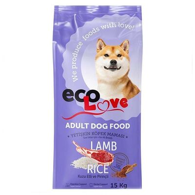 EcoLove - EcoLove Kuzu Etli Pirinçli Köpek Maması 15kg