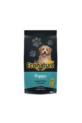 Econature - Econature Plus Puppy Kuzu Etli Ve Pirinçli Yavru Köpek Maması 15 Kg