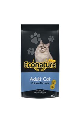 Econature - Econature Plus Tavuklu Yetişkin Kedi Maması 15 Kg