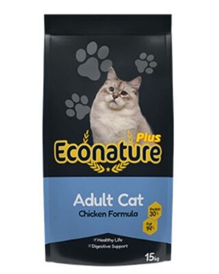 Econature - Econature Plus Tavuklu Yetişkin Kedi Maması 15 Kg