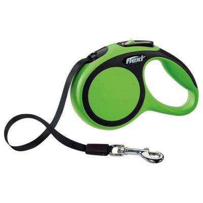 Flexi - Flexi New Comfort Otomatik Şerit Köpek Gezdirme Tasması L 60KG 5M YEŞİL