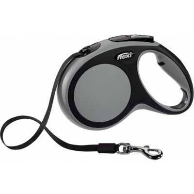 Flexi - Flexi New Comfort Otomatik Şerit Köpek Gezdirme Tasması L 50KG 8M GRİ