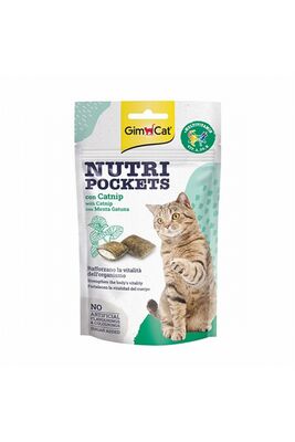 Gimcat - Gimcat Nutripockets Kedi Otlu Ve Multivitaminli Kedi Ödülü 60 gr