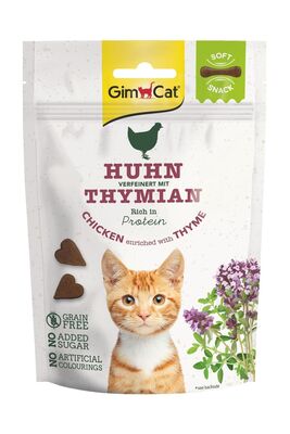 Gimcat - Gimcat Soft Snacks Chicken Thyme Tahılsız Kedi Ödülü 60 Gr