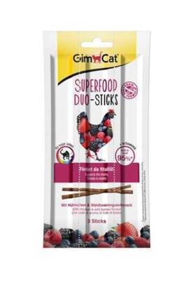 Gimcat - Gimcat Sticks Duo Sığır Tavuk Ve Yaban Mersinli Ödül 15gGr