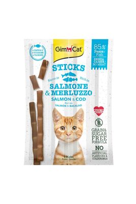 Gimcat - Gimcat Sticks Somon Morina Tahılsız Ödül Çubukları 4'lü 20 gr