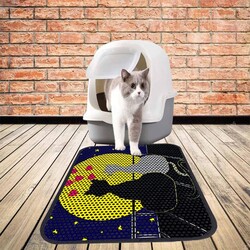 Glipet Kedi Tuvalet Önü Elekli Paspas Romantik Kediler 80x60 Cm - Thumbnail