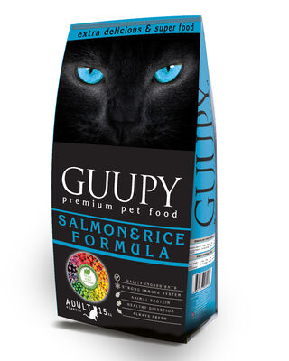 GUUPY - Guppy Somonlu Yetişkin Kuru Kedi Maması 15 Kg