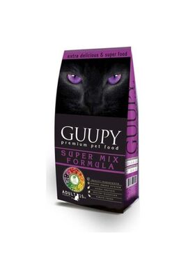 GUUPY - GUUPY Mix Karışık Multi Colour Yetişkin Kuru Kedi Maması 15 Kg