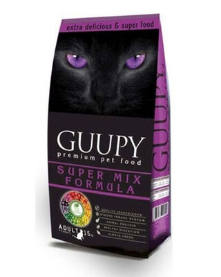 GUUPY - Guupy Mix Karışık Multi Colour Yetişkin Kuru Kedi Maması 15 Kg