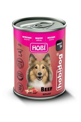 Hobby - Hobby Hobi Hobidog Biftekli Yetişkin Köpek Konservesi 400g