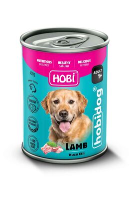 Hobby - Hobby Hobi Hobidog Kuzu Etli Yetişkin Köpek Konservesi 400gr