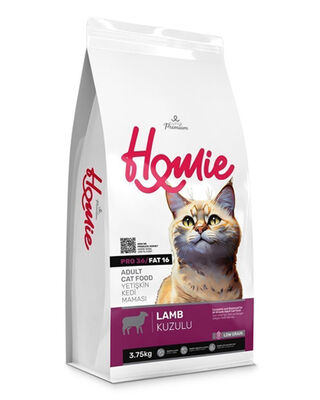 Homie - Homie Düşük Tahıllı Kuzulu Yetişkin Kedi Maması 3.75 Kg