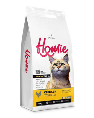 Homie - Homie Düşük Tahıllı Tavuklu Yetişkin Kedi Maması 12 Kg