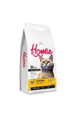 Homie - Homie Düşük Tahıllı Tavuklu Yetişkin Kedi Maması 1,5 Kg