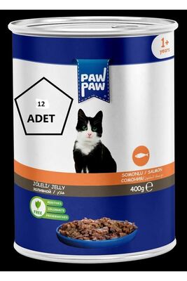 Paw Paw - joleli Somonlu Kedi Konserve 400gr 12'li