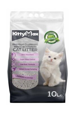 KittyMax - KittyMax Lavana Kokulu İnce Taneli Bentonit Kedi Kumu 10 LT