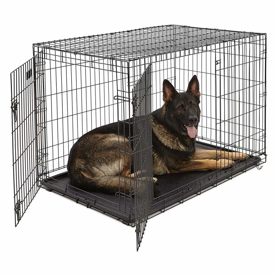 Lion İki Kapılı Katlanabilir Metal Köpek Kafesi 107x71x76Cm Köpek