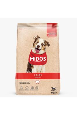 MİDOSMAMA - MİDOS Kuzulu Yetişkin Köpek Maması 3 KG