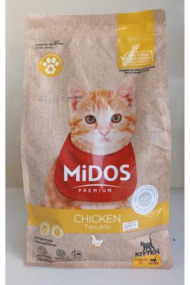 MİDOSMAMA - MİDOS PREMIUM KİTTEN FOOD CHICKEN TAVUKLU KEDİ MAMASI 2 KİLO