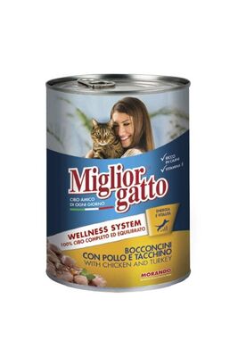 Miglior Gatto - Miglior Gatto Tavuk Ve Hindili Kedi Konservesi 405 gr