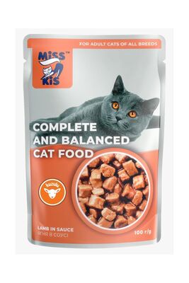 Miss Kis - Miss Kis Premium Pouch Kuzulu Yetişkin Kedi Konservesi 100 gr