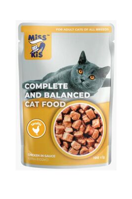 Miss Kis - Miss Kis Premium Pouch Tavuklu Kedi Konservesi 100 gr