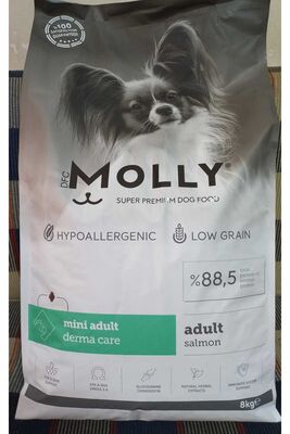 Molly - Molly Hypoallergenic Somonlu Mini Irk Yetişkin Köpek Kuru Maması 8 kg