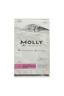 Molly - Molly Mother&Babycat Hipoalerjenik Düşük Tahıllı Tavuklu Yavru Kedi Maması 2 kg