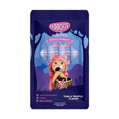 MOOCHIE - MOOCHIE Ton Balıklı Ve Mantarlı Sıvı Kedi Ödül Maması 5x15 gr