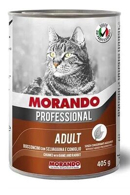 MORANDO - Morando Profosyenel Av Hayvanlı Tavşanlı Kedi Konservesi 405 Gr