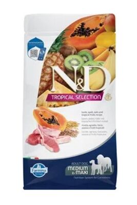 N & D - N & D TROPICAL SELECTION Kuzulu Orta Ve Büyük Irk Yetişkin Köpek Maması10 Kg