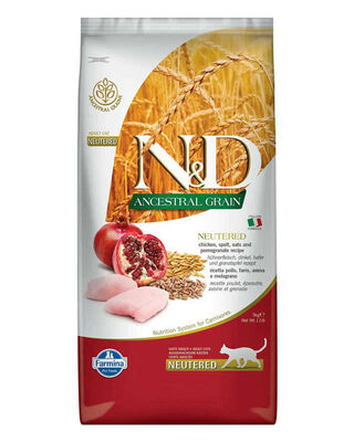 N&D - N&D Düşük Tahıllı Tavuklu Narlı Kısırlaştırılmış Kedi Maması 5Kg