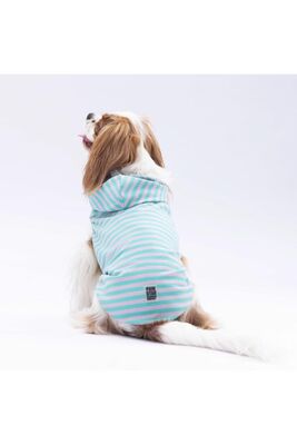Pawstar - Pawstar Aqua Sunny Kapşonlu Kedi Köpek Tişörtü - Kedi Köpek Kıyafeti L