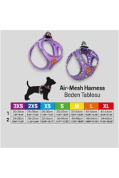 Pawstar Avocado Air-mesh Göğüs Tasması Kedi Köpek Göğüs Tasması XSmall - Thumbnail