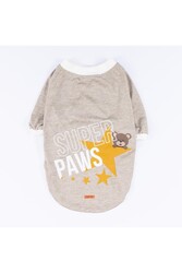 Pawstar Bej Super Paws Büyük Köpek Sweati Köpek Kıyafeti 5XL - Thumbnail