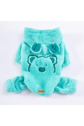 Pawstar Mint Koala Orta ve Büyük Irk Peluş Tulum Köpek Tulumu Köpek Kıyafeti Kedi Kıyafeti 3XL - Thumbnail