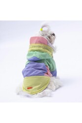 Pawstar Pastel Kauai Köpek Mont Köpek Yağmurluk Köpek Kıyafeti Köpek Elbisesi L - Thumbnail