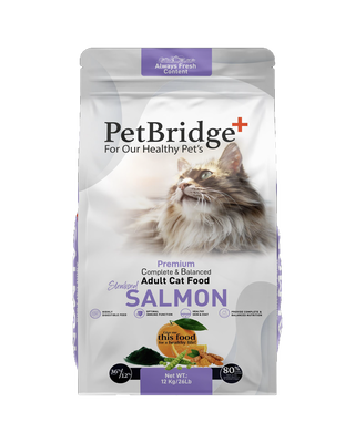 PetBridge Supplementary Food - Petbridge Somonlu Kısırlaştırılmış Kedi Maması 12 Kg