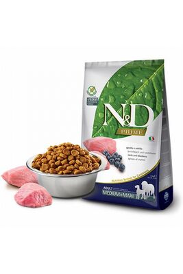 N & D - Prime Tahılsız Kuzu Eti & Yaban Mersinli Yetişkin Köpek Maması 2,5 kg