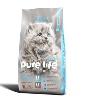 PureLife - Pure Life Plus Kitten Salmon Somonlu ve Tavuklu Yavru Kedi Maması 12 Kg